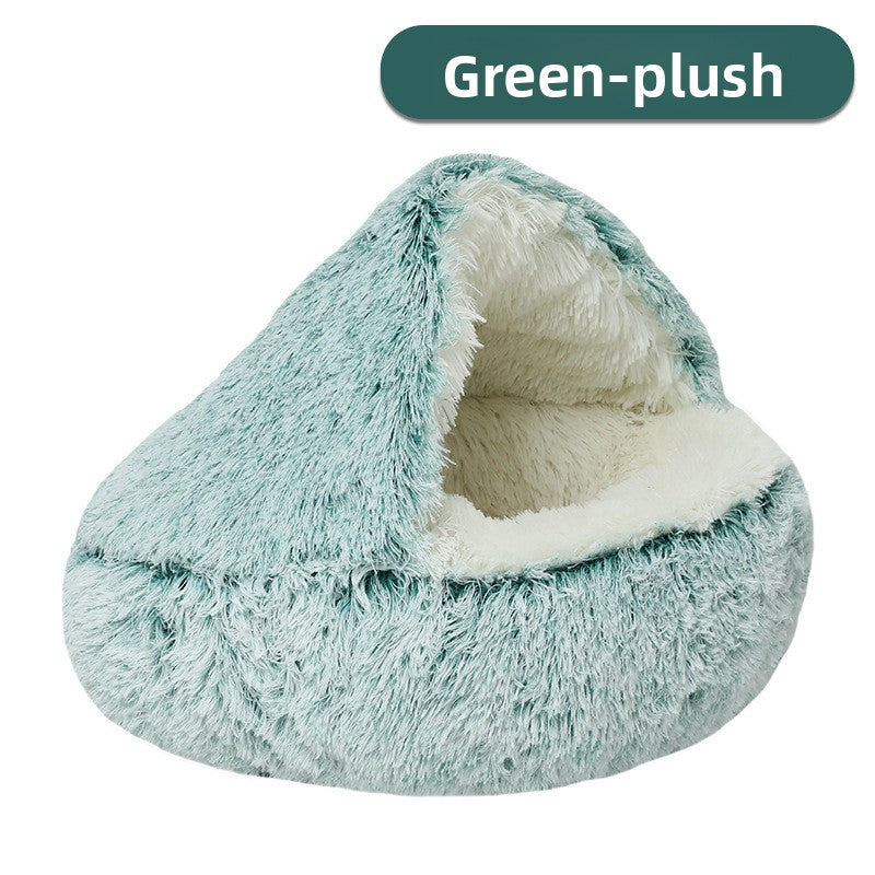 Shell Semi-Enclosed Cat Nest