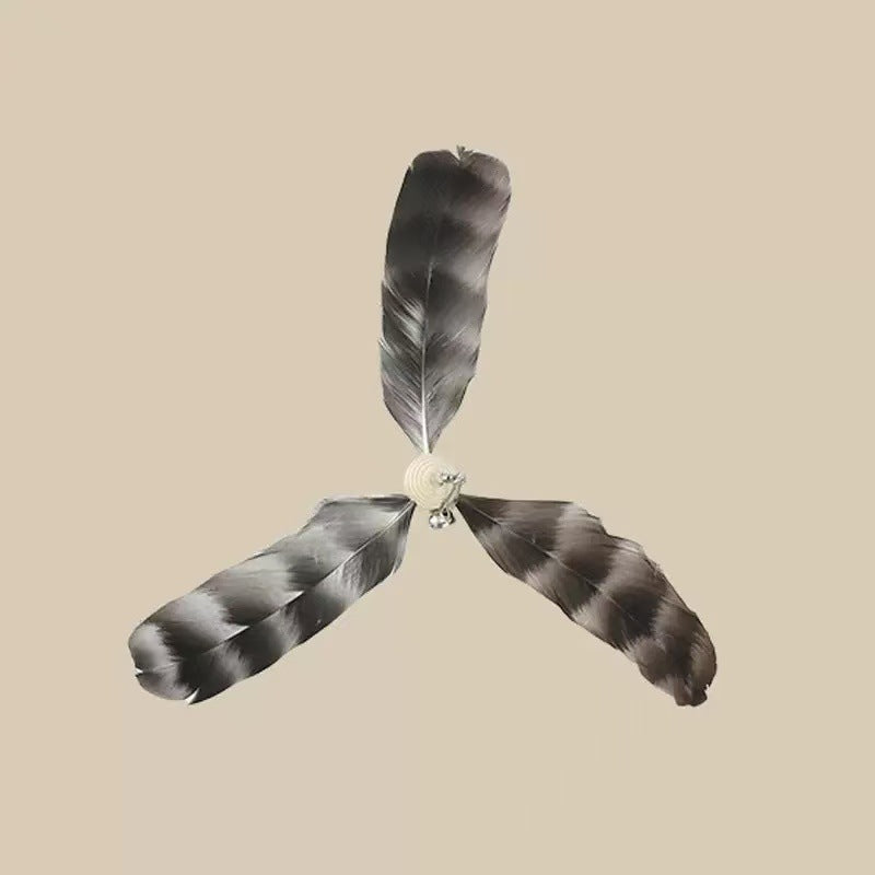 Interactive Feather Teaser Wand for Cats