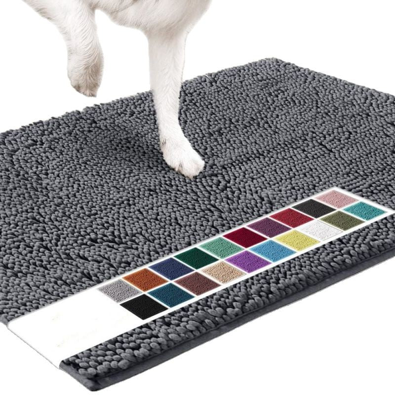 Absorbent Chenille Pet Mat — Non-Slip Dog & Cat Floor Mat Australia