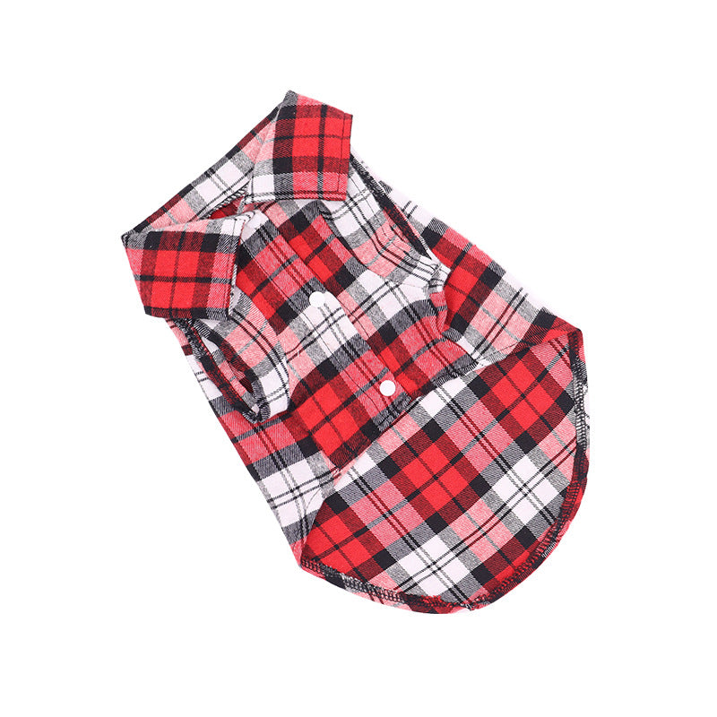 Plaid Dog Shirt — Breathable Dog Clothes Australia XS–XL