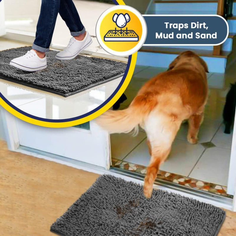 Absorbent Chenille Pet Mat — Non-Slip Dog & Cat Floor Mat Australia