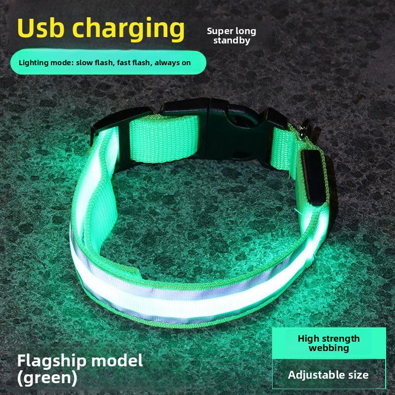 LED Rechargeable Luminous Dog Collar