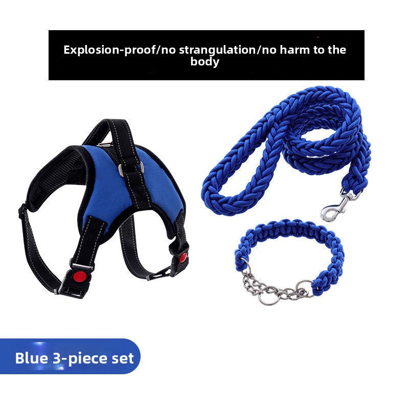 Adjustable Dog Harness with Leash for Medium Large Breeds