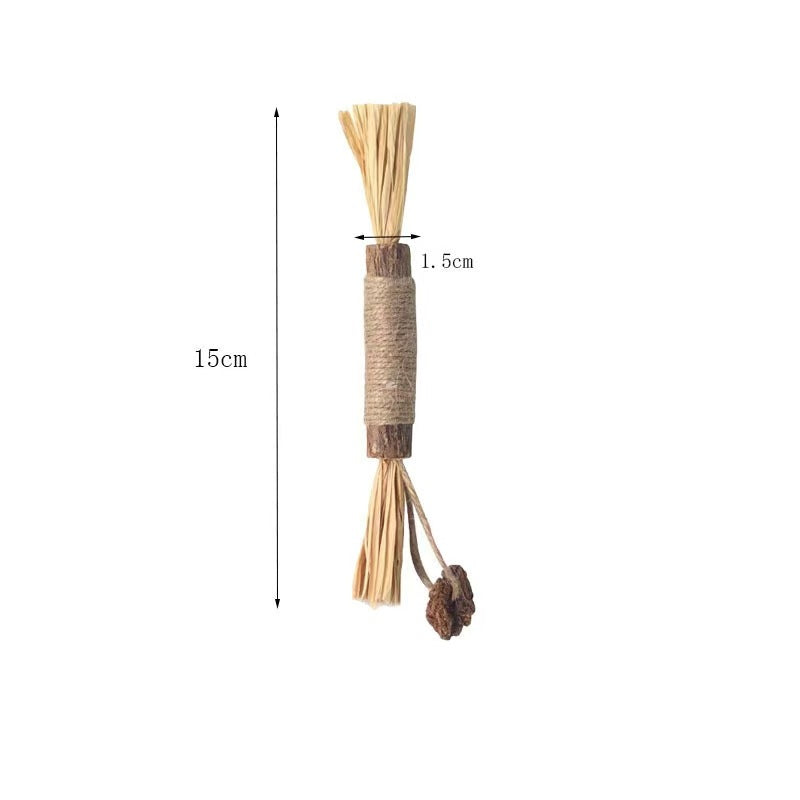 Natural Cotton Rope Cat Chew Toys with Catnip
