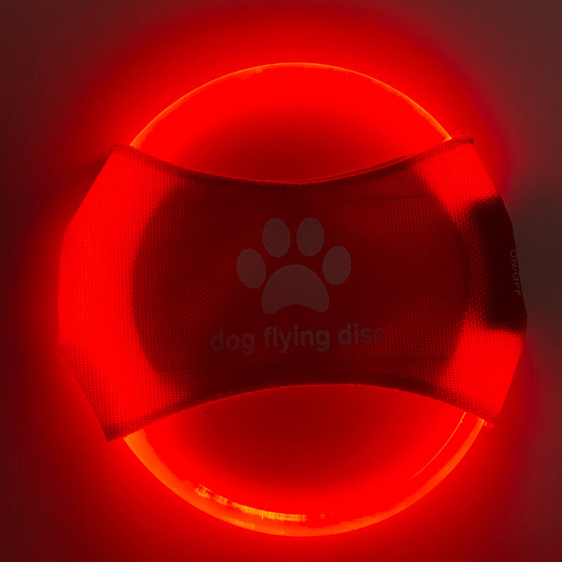 LED Rechargeable Luminous Dog Frisbee Toy