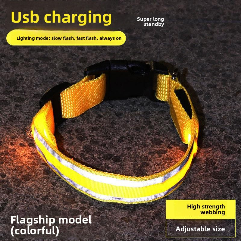 LED Rechargeable Luminous Dog Collar