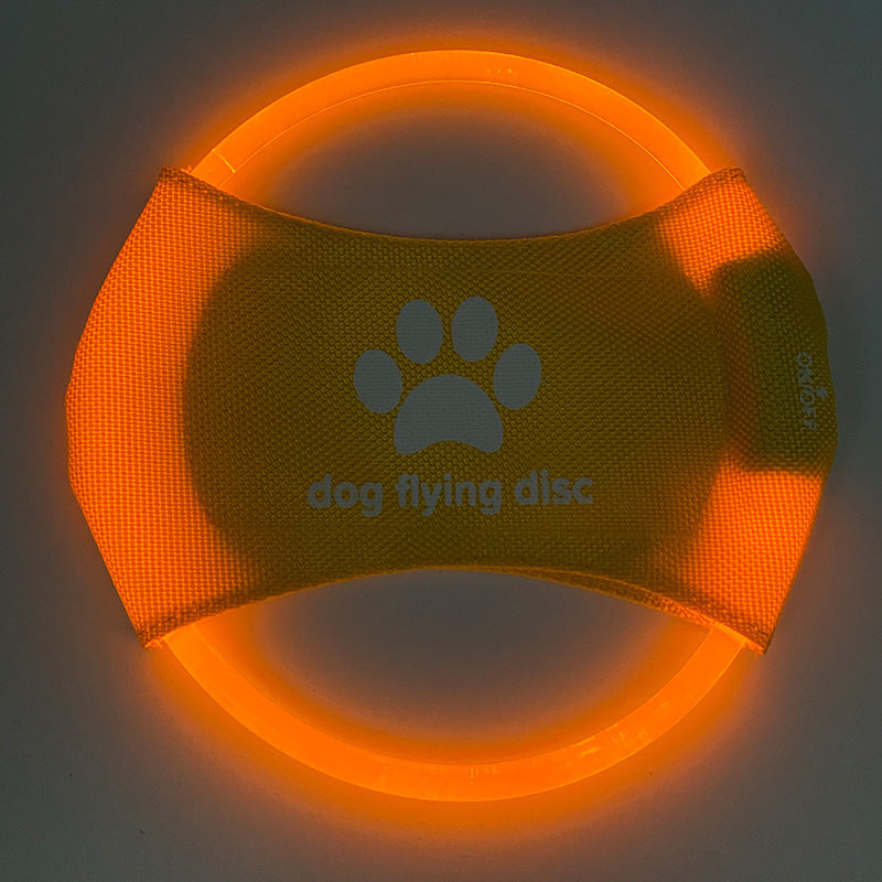 LED Rechargeable Luminous Dog Frisbee Toy