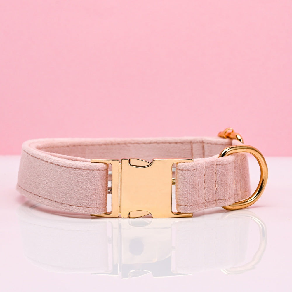 Velvet Dog Collar with Metal Buckle — Adjustable Pet Collar Australia