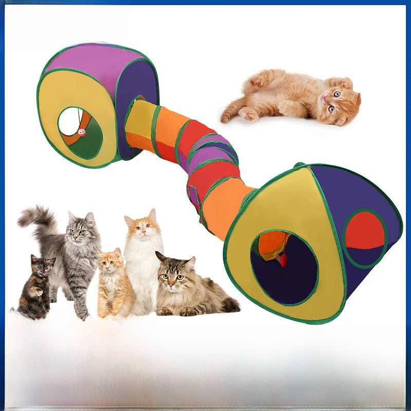 Cat Tunnel Toy — Collapsible Play Tunnel