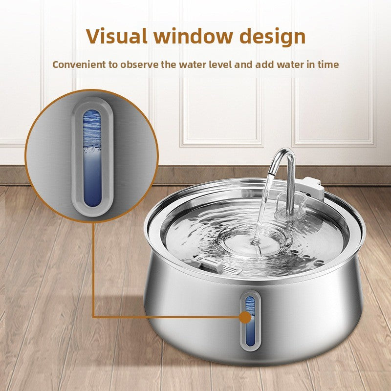Stainless Steel Pet Water Feeder Bowl