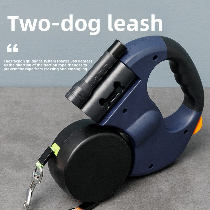 Automatic Retractable Dual Dog Leash — Double Dog Lead Australia