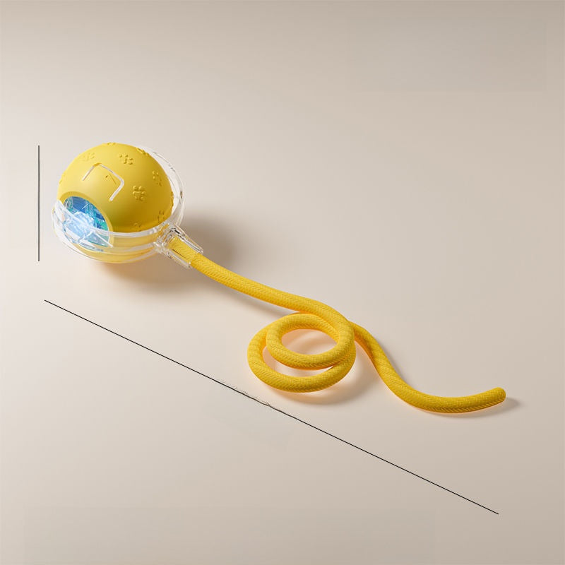 Automatic Interactive Cat Toy Ball with Feather