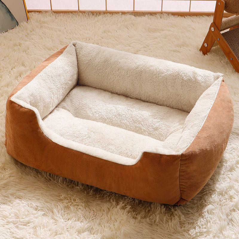 Plush Round Pet Cat Bed