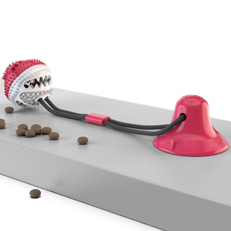 Suction Cup Dog Chew Toy with Treat Dispenser