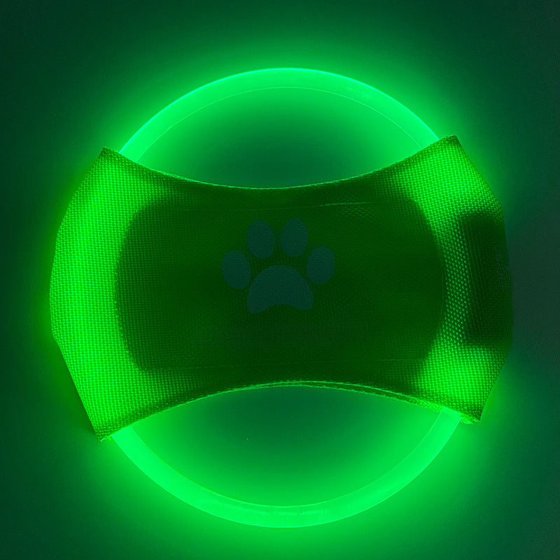LED Rechargeable Luminous Dog Frisbee Toy