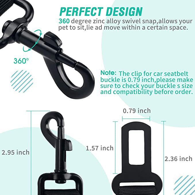 Reflective Explosion-Proof Dog Car Safety Leash