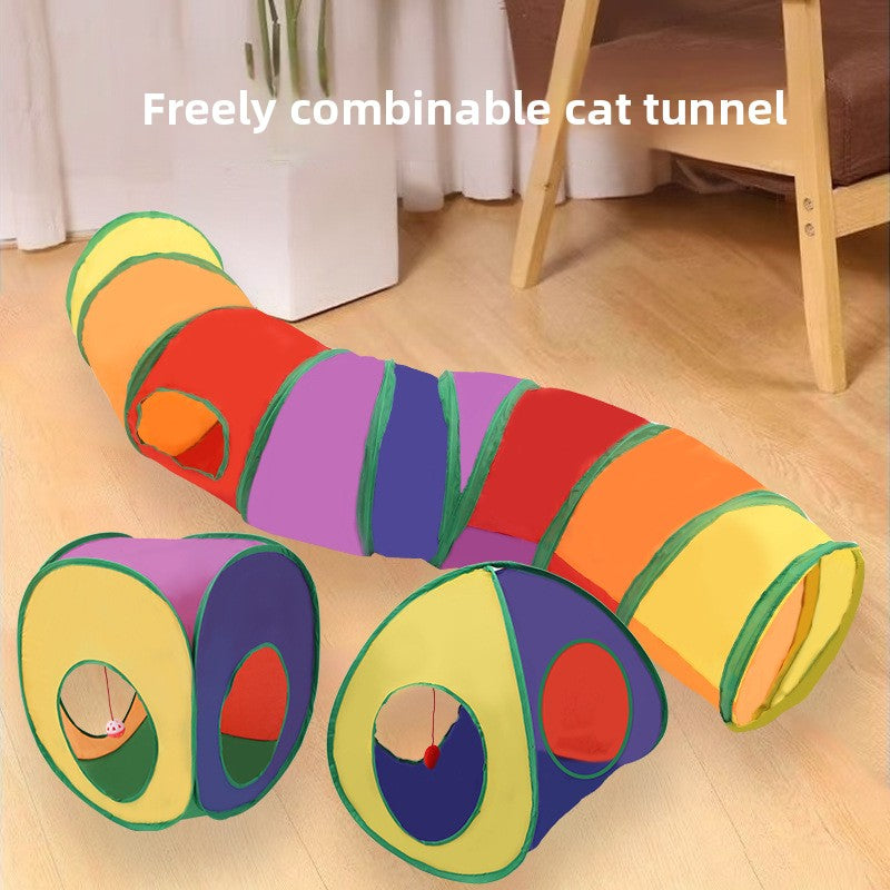 Cat Tunnel Toy — Collapsible Play Tunnel