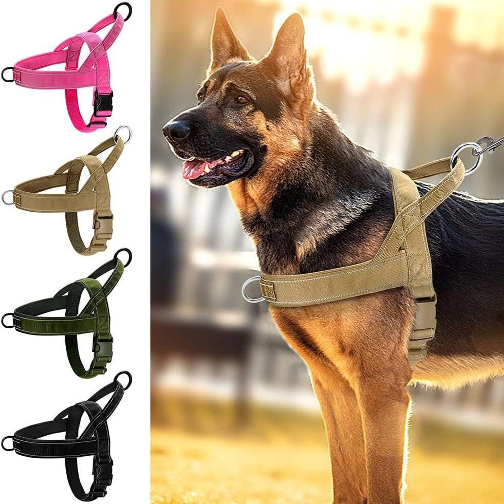 Tactical Dog Harness with Collar — Heavy Duty No-Pull Harness Australia