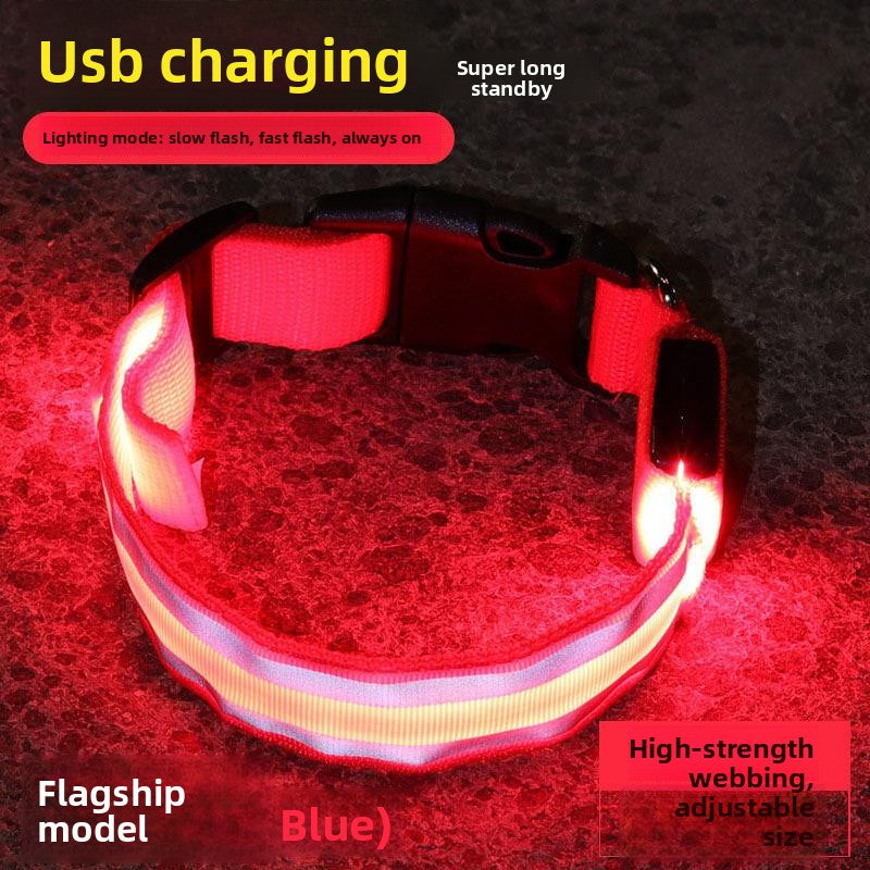 LED Rechargeable Luminous Dog Collar