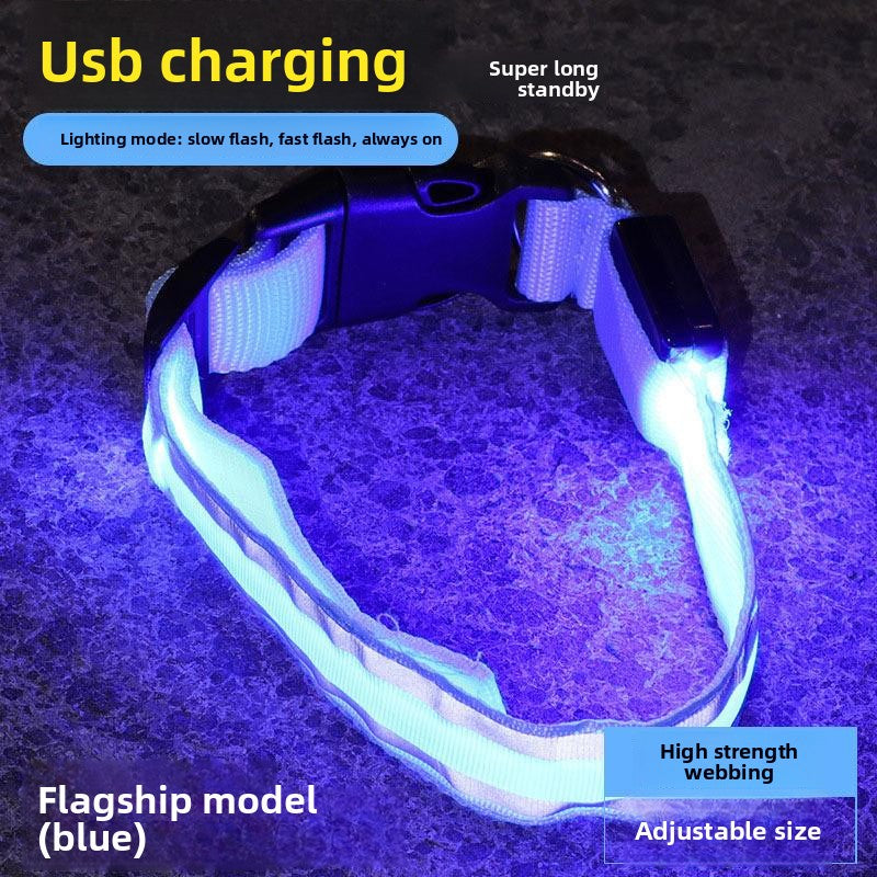 LED Rechargeable Luminous Dog Collar