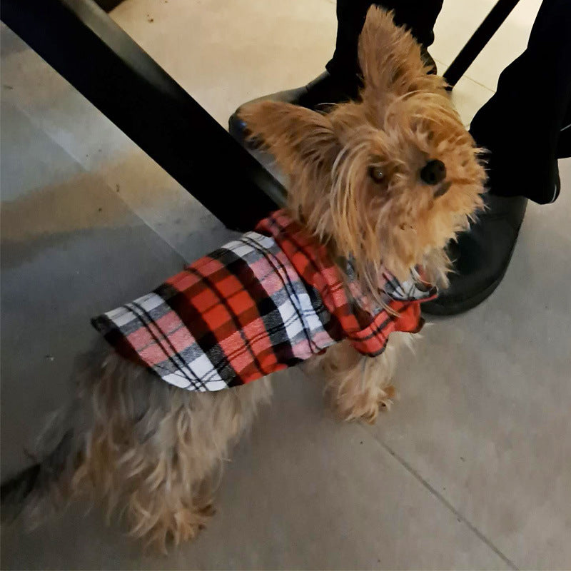 Plaid Dog Shirt — Breathable Dog Clothes Australia XS–XL