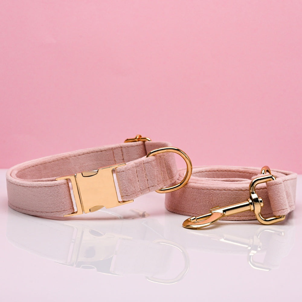 Velvet Dog Collar with Metal Buckle — Adjustable Pet Collar Australia