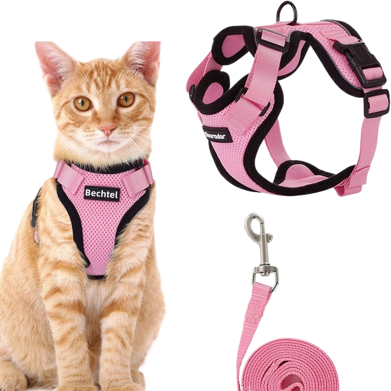 Adjustable Reflective Vest Traction Rope for Dogs
