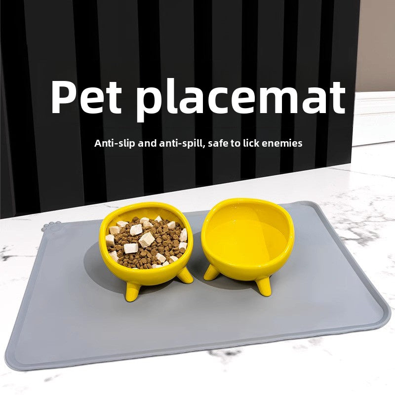 Silicone Pet Feeding Mat — Anti-Slip Bowl Mat