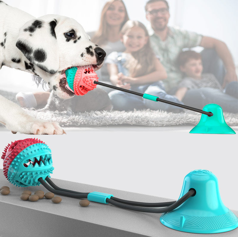 Suction Cup Dog Chew Toy with Treat Dispenser