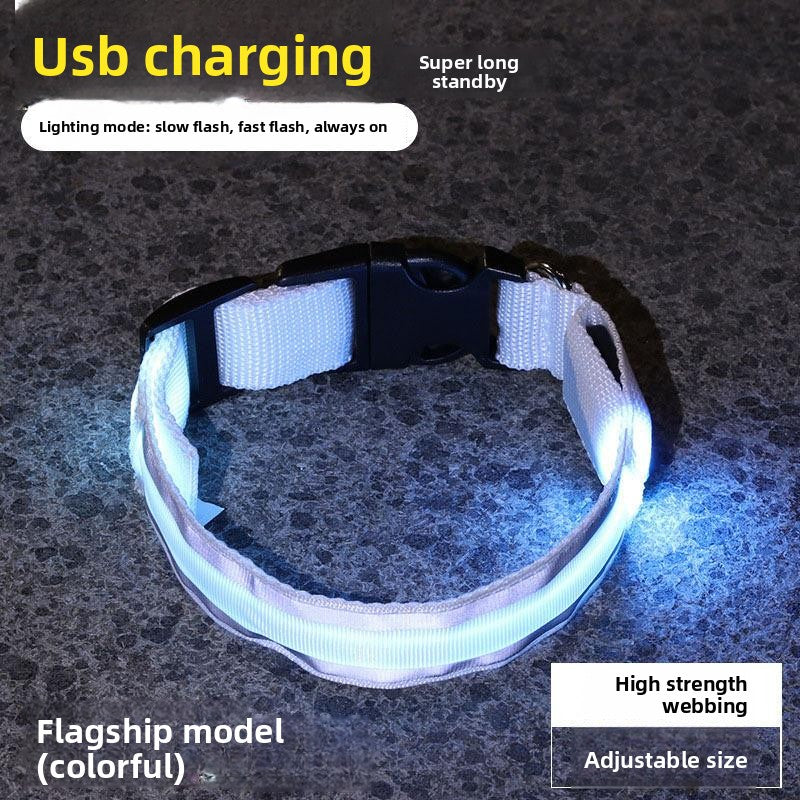 LED Rechargeable Luminous Dog Collar