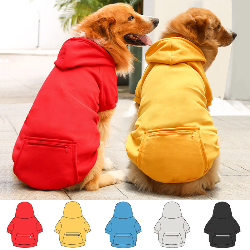 Plaid Zip Pocket Dog Sweater — Dog Jumper & Winter Coat Australia