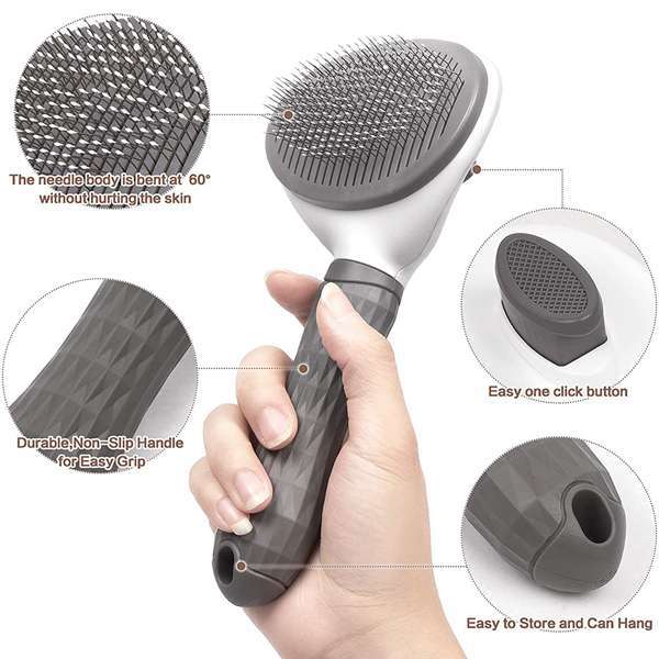 Self-Cleaning Pet Grooming Brush — Slicker Brush for Dogs & Cats Australia