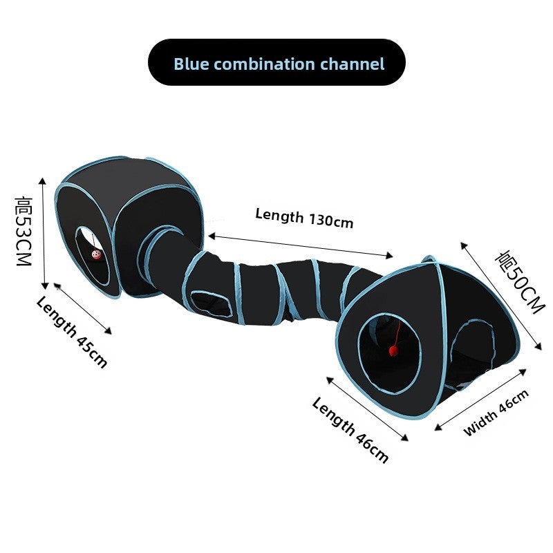 Cat Tunnel Toy — Collapsible Play Tunnel