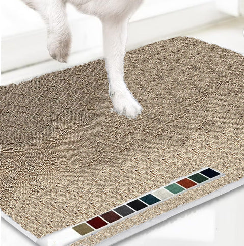 Absorbent Chenille Pet Mat — Non-Slip Dog & Cat Floor Mat Australia