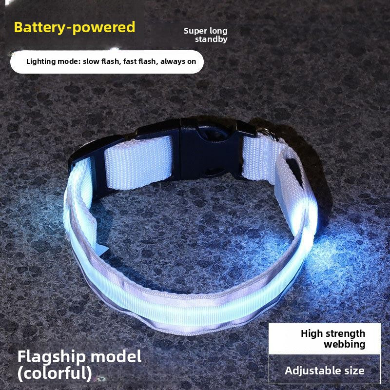 LED Rechargeable Luminous Dog Collar