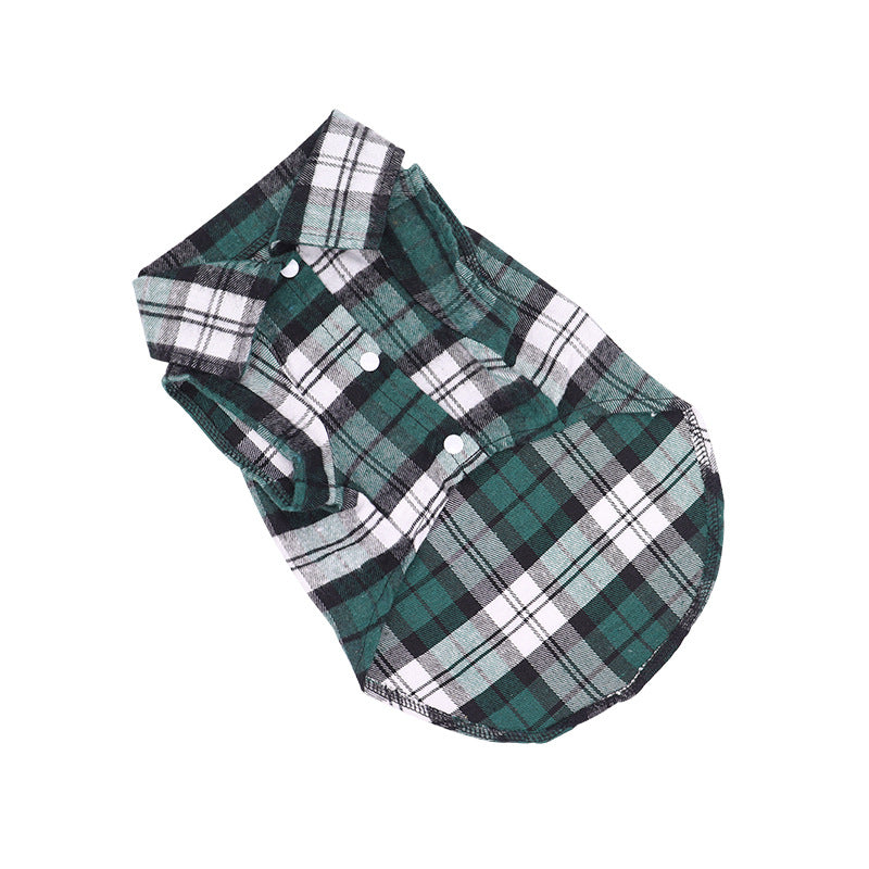 Plaid Dog Shirt — Breathable Dog Clothes Australia XS–XL