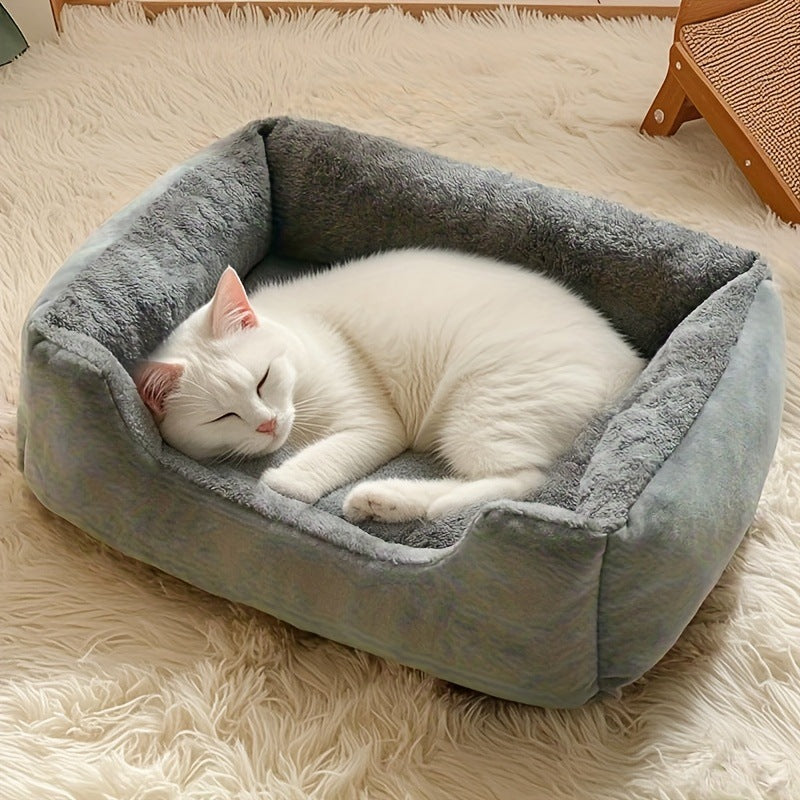 Plush Round Pet Cat Bed