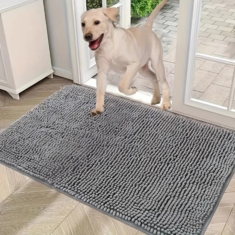 Absorbent Chenille Pet Mat — Non-Slip Dog & Cat Floor Mat Australia