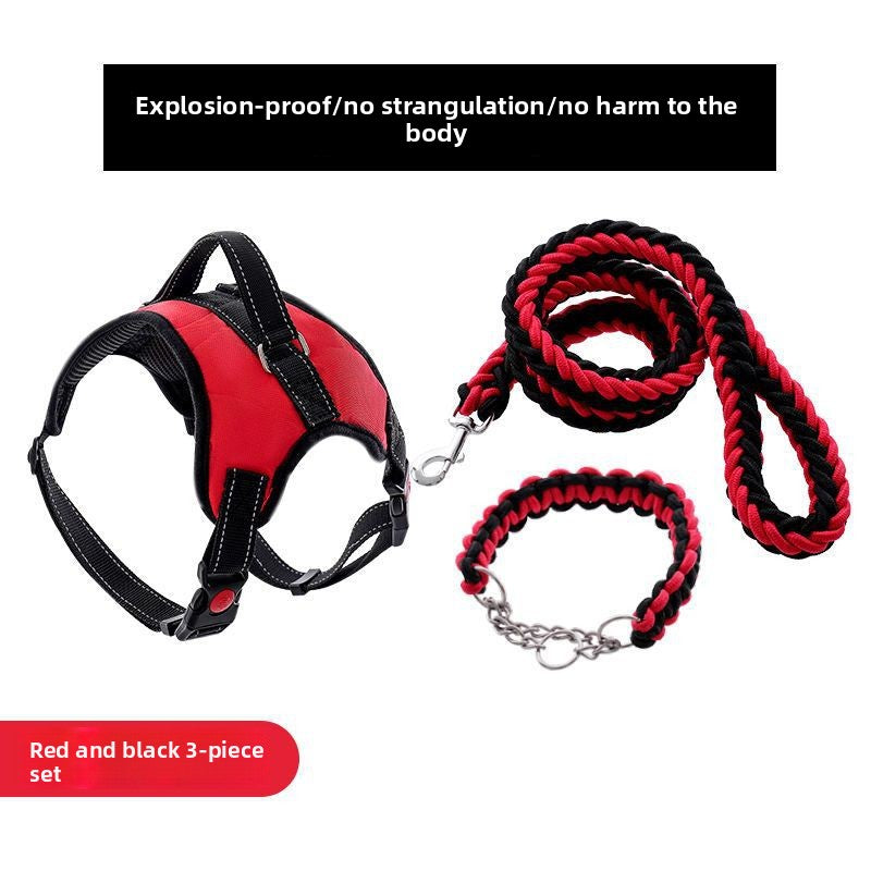 Adjustable Dog Harness with Leash for Medium Large Breeds