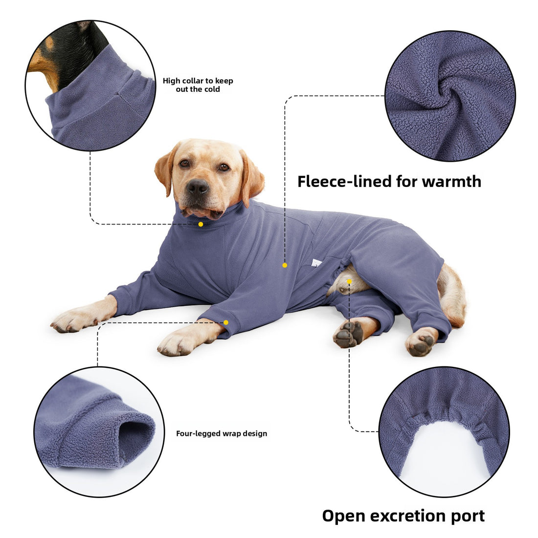 Large Dog Indoor Warm Coat — Doberman & Larger Breeds