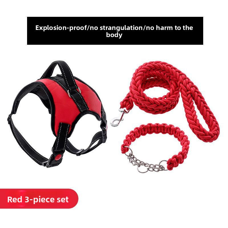 Adjustable Dog Harness with Leash for Medium Large Breeds