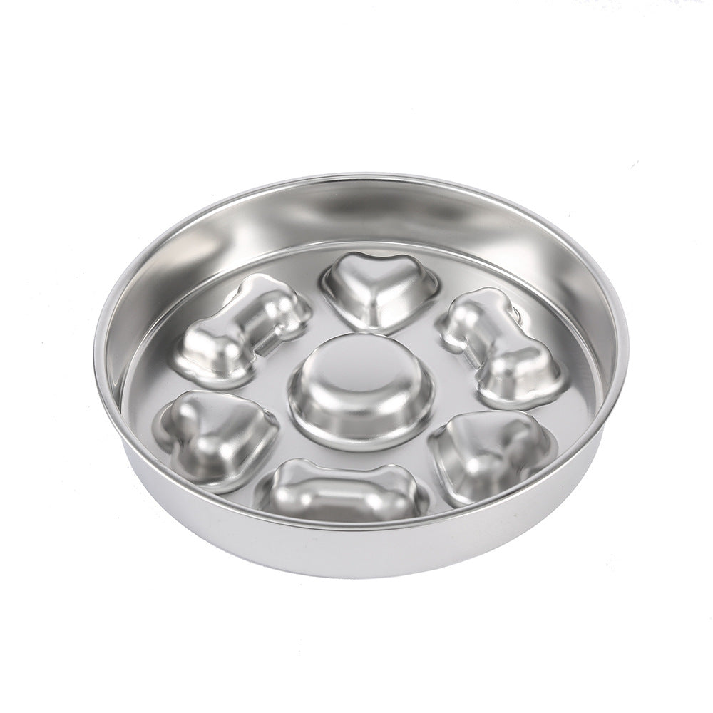 Stainless Steel Pet Slow Feeder Bowl