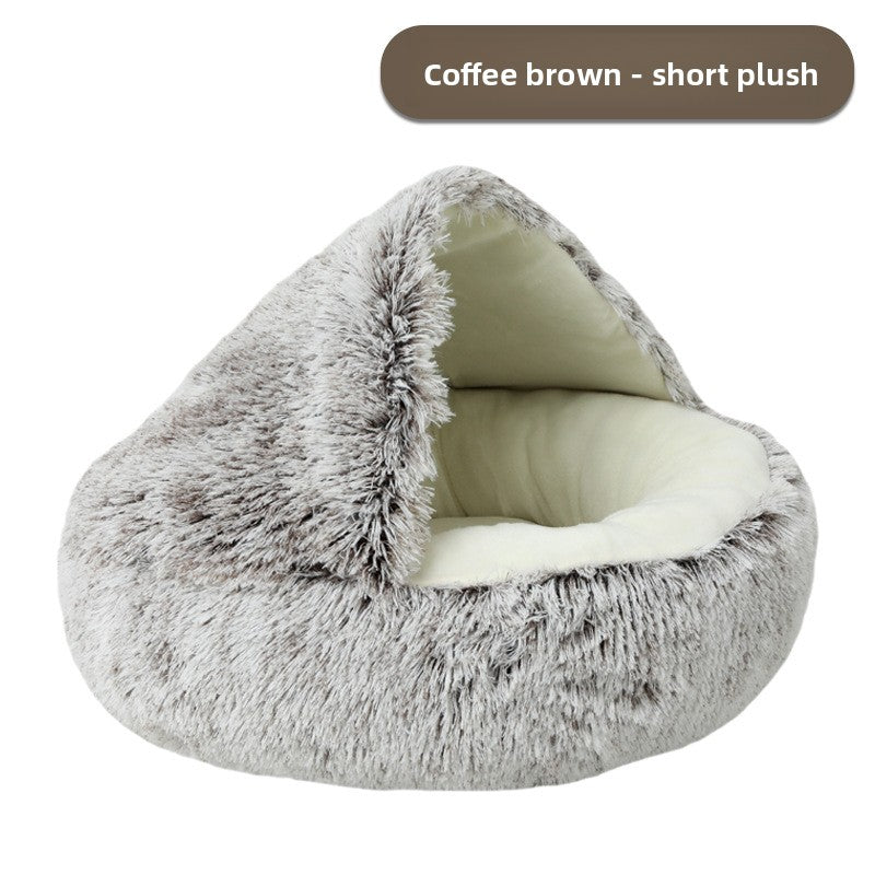 Shell Semi-Enclosed Cat Nest