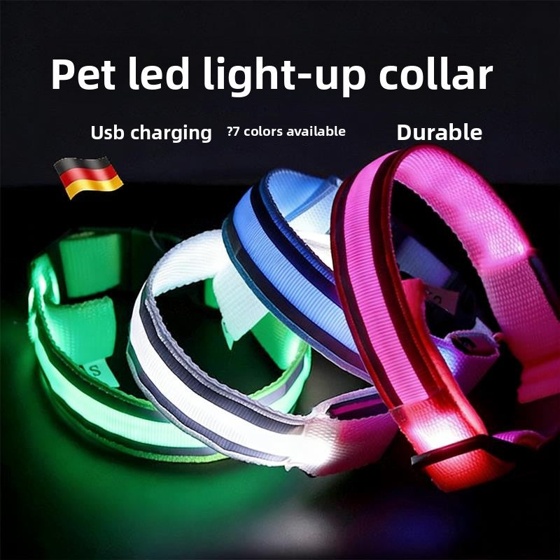 LED Rechargeable Luminous Dog Collar