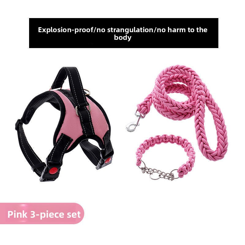 Adjustable Dog Harness with Leash for Medium Large Breeds