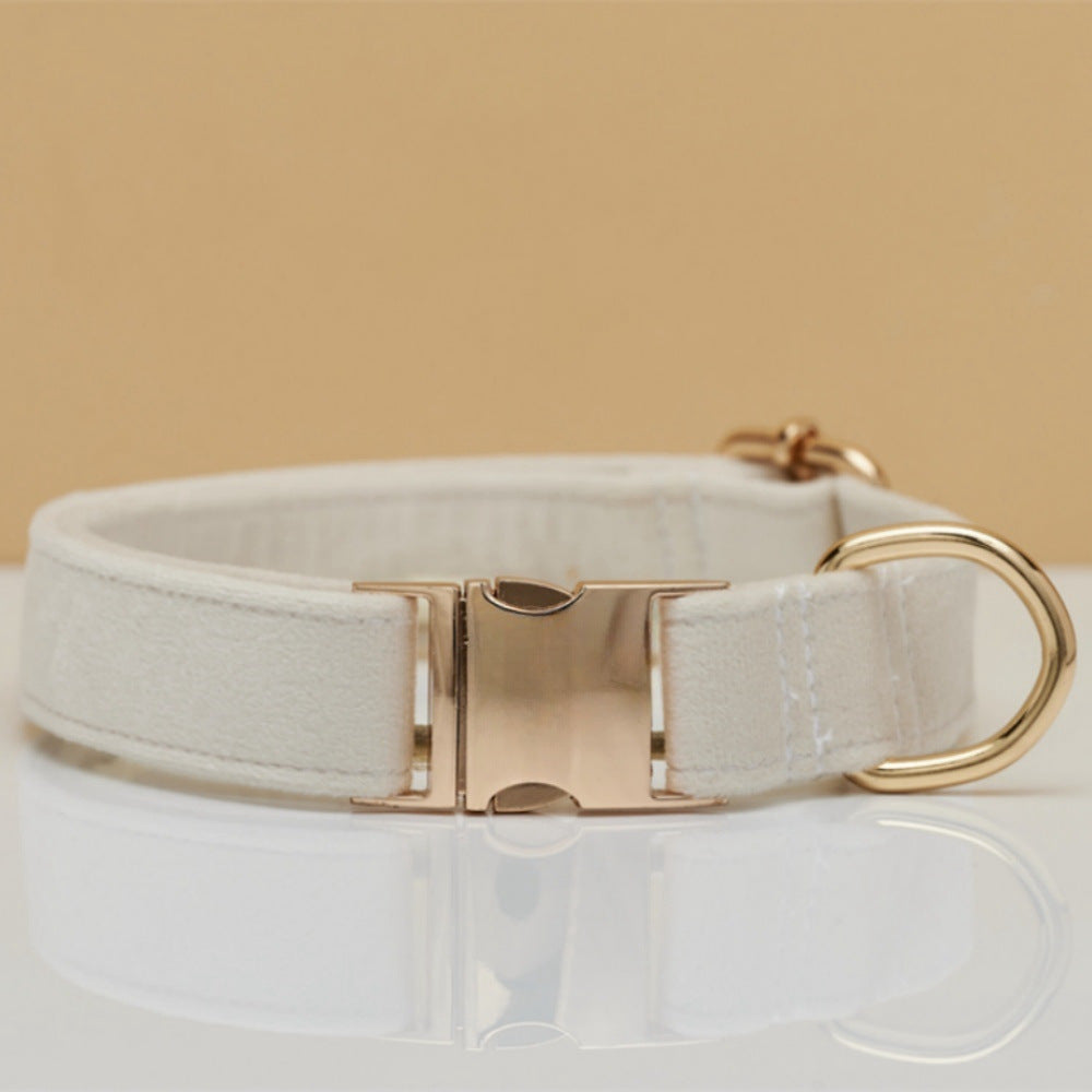 Velvet Dog Collar with Metal Buckle — Adjustable Pet Collar Australia
