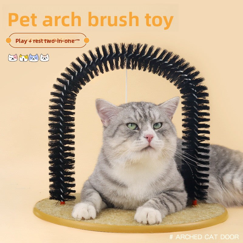 Arched Cat Grooming Toy & Scratcher