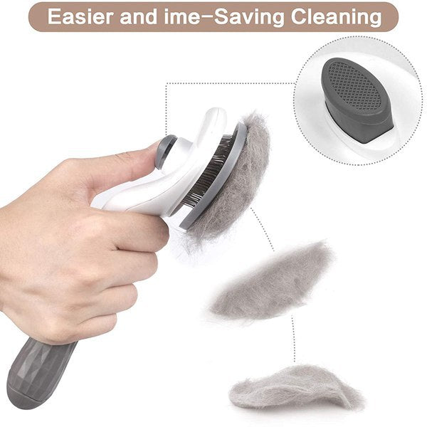 Self-Cleaning Pet Grooming Brush — Slicker Brush for Dogs & Cats Australia