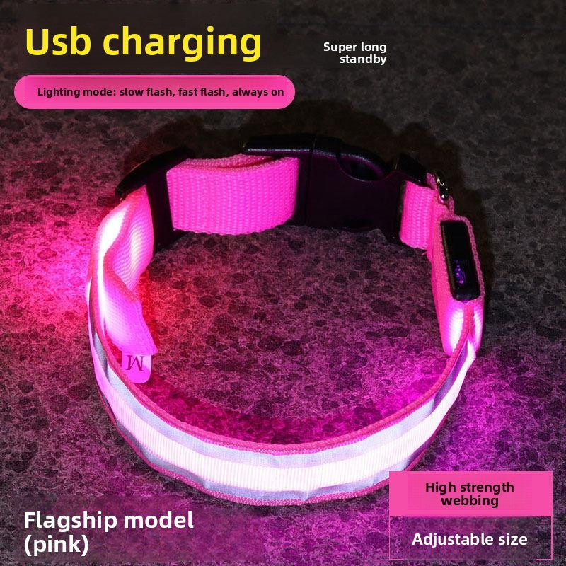 LED Rechargeable Luminous Dog Collar