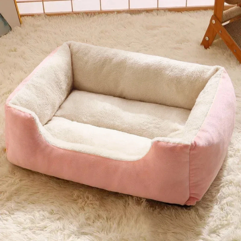Plush Round Pet Cat Bed